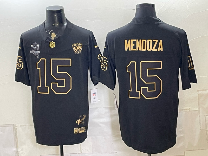 Men 2026 Oakland Raiders #15 Mendoza Black Nike Limited NFL Jersey0826005->oakland raiders->NFL Jersey